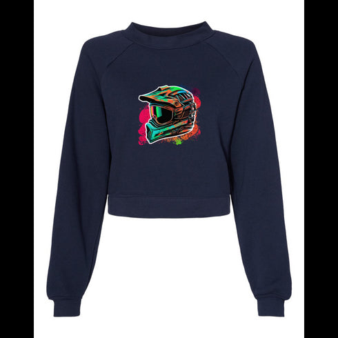 Motorcycle helmet Bella canvas hoodie 7505